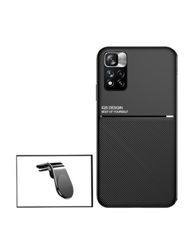 Kit Capa Magnetic Lux + Suporte Magnético L Safe Driving para Xiaomi Redmi Note 11E Pro