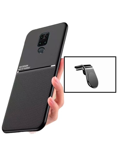 Kit Capa Magnetic Lux + Suporte Magnético L Safe Driving para Xiaomi Redmi Note 9