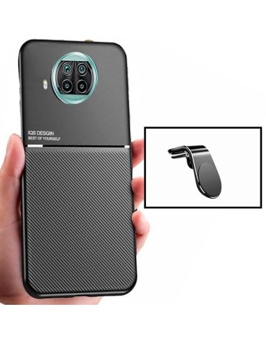 Kit Capa Magnetic Lux + Suporte Magnético L Safe Driving para Xiaomi Redmi Note 9 Pro 5G