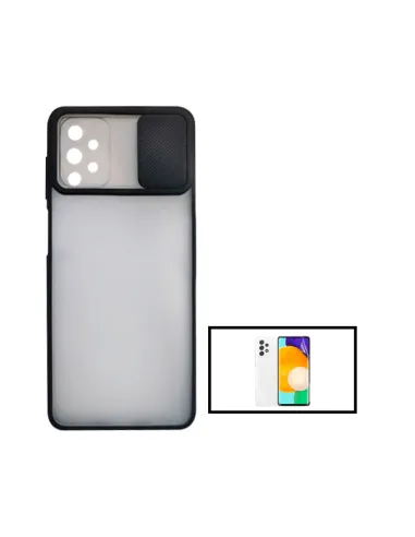 Kit Capa Slide Window Frosted + P. Hydrogel para Samsung Galaxy A52 - Preto