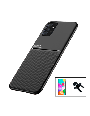 Kit Capa Magnetic Lux + Vidro Temperado ClearGlass + Suporte Magnético de Carro Reforçado para Samsung Galaxy A52