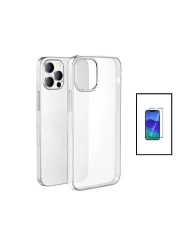 Kit Capa SuperProtect + Vidro Premium Full Cover para Apple iPhone 14 Pro - Transparente