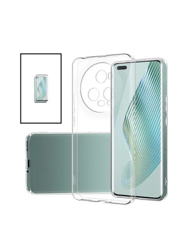 Kit Capa SuperProtect + Vidro Premium Full Cover para Honor Magic5 Pro - Transparente