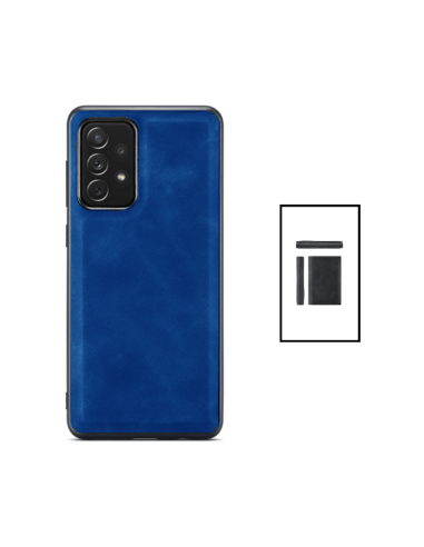 Kit Capa MagneticLeather + Carteira Magnetic Wallet para Samsung Galaxy A52s - Azul