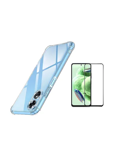 Kit Capa SuperProtect + Vidro Premium Full Cover para Oppo A58 4G - Transparente