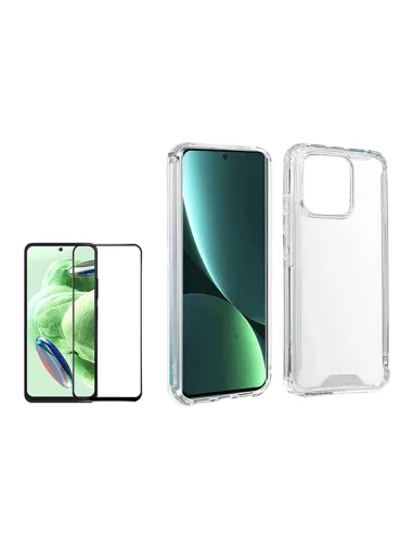 Kit Capa SuperProtect + Vidro Premium Full Cover para Xiaomi 13T - Transparente