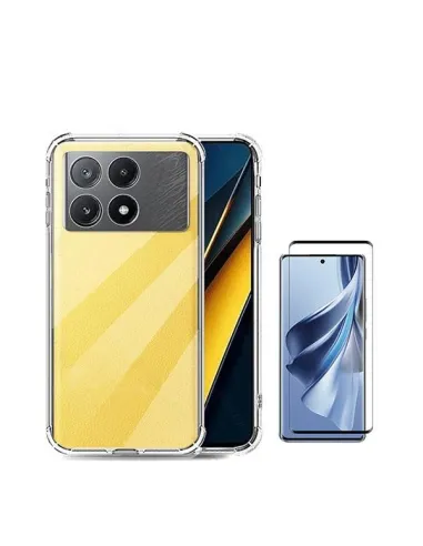 Kit Capa SuperProtect + Vidro Premium Full Cover para Xiaomi Poco X6 Pro 5G - Transparente