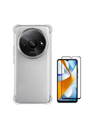 Kit Capa SuperProtect + Vidro Premium Full Cover para Xiaomi Redmi A3 - Transparente