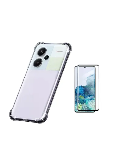 Kit Capa SuperProtect + Vidro Premium Full Cover para Xiaomi Redmi Note 13 Pro+ - Transparente