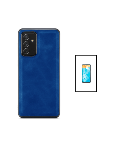 Kit Capa MagneticLeather + Película de Hydrogel para Samsung Galaxy A13 5G - Azul