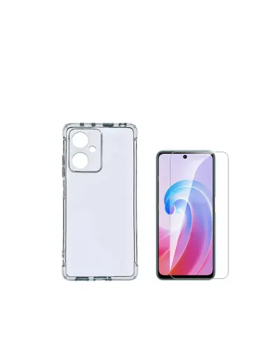 Kit Capa SuperProtect + Película de Vidro Temperado ClearGlass  para Oppo A79 5G - Transparente