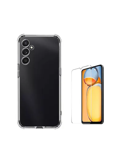 Kit Capa SuperProtect + Película de Vidro Temperado ClearGlass  para Samsung Galaxy A15 5G - Transparente