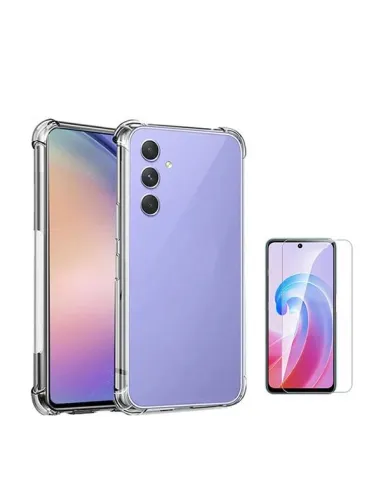 Kit Capa SuperProtect + Película de Vidro Temperado ClearGlass  para Samsung Galaxy A35 5G - Transparente