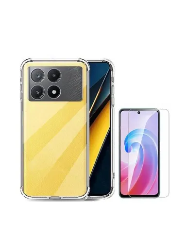 Kit Capa SuperProtect + Película de Vidro Temperado ClearGlass  para Xiaomi Poco X6 Pro 5G - Transparente