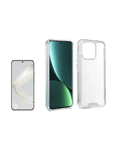 Kit Capa SuperProtect + Pelicula Hydrogel Frente  para Xiaomi 13T - Transparente