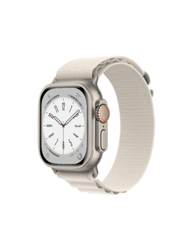 Bracelete NylonSense Alpine L (Pulso de 165mm a 210mm) para Apple Watch SE (2022) - 44mm - Branco