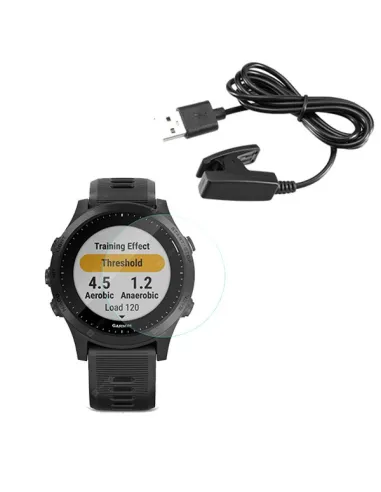 Kit Carregador + Película para Garmin Forerunner 945