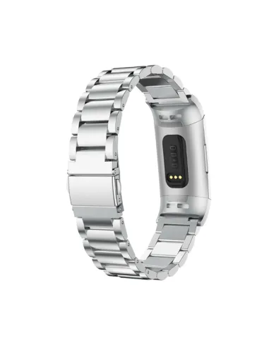 Bracelete Aço Stainless Lux para Fitbit Ace 2 - Cinza