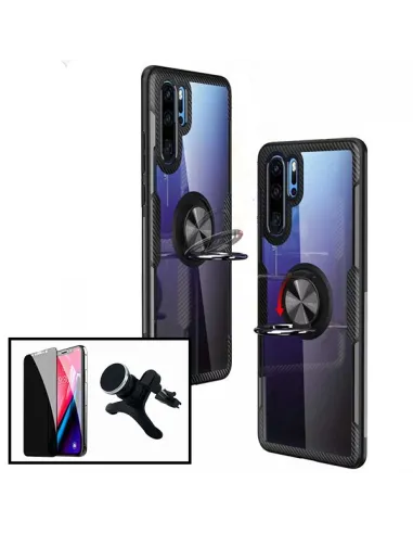 Kit Película Anti-Spy + Capa 3x1 Clear Armor + Suporte Magnético Reforçado para Xiaomi Mi 8 Lite