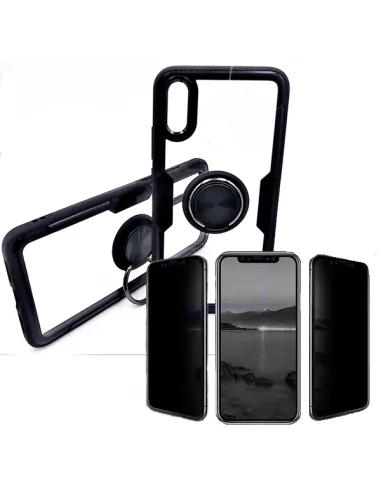 Kit Película Anti-Spy + Capa 3x1 Clear Armor para Huawei P30