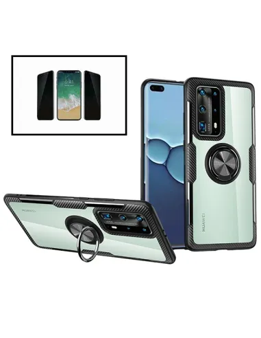 Kit Película Anti-Spy + Capa 3x1 Clear Armor para iPhone 11 Pro Max