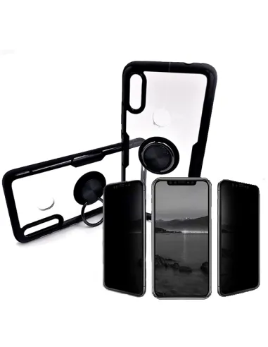 Kit Película Anti-Spy + Capa 3x1 Clear Armor para Samsung Galaxy M30