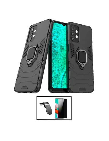 Kit Película Anti-Spy + Capa Military + Suporte Magnético L para Samsung Galaxy A52 5G