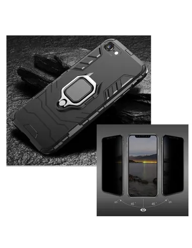 Kit Película Anti-Spy + Capa Military para iPhone 11