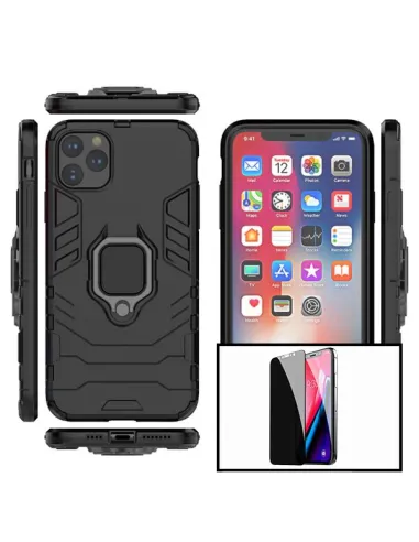 Kit Película Anti-Spy + Capa Military para iPhone 12 Mini