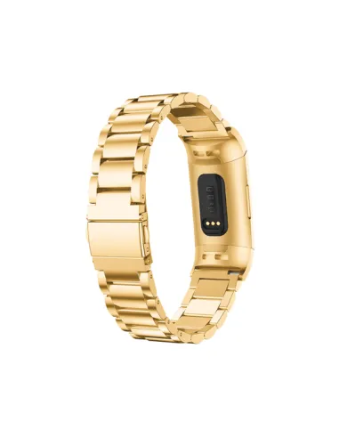 Bracelete Aço Stainless Lux para Fitbit Ace 2 - Ouro