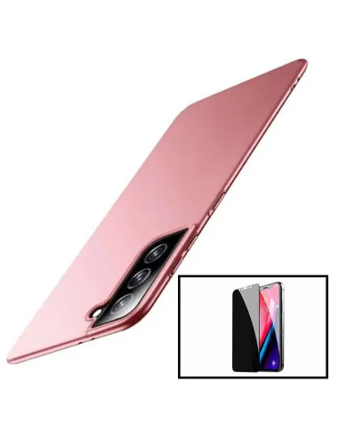 Kit Película Anti-Spy + Capa SlimShield para Samsung Galaxy S21 Ultra 5G - Rosa