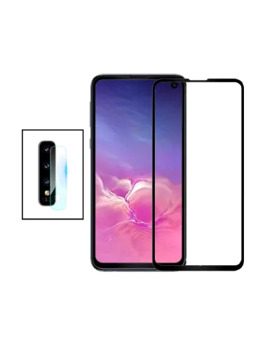 Kit Película de Camara Traseira + Vidro Temperado Vidro Full Cover Curved para Samsung Galaxy S10