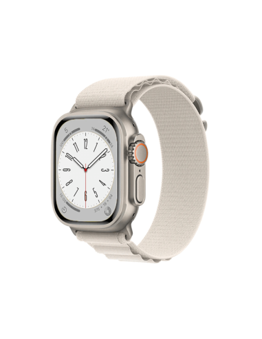 Bracelete NylonSense Alpine L (Pulso de 165mm a 210mm) para Apple Watch Series 7 - 45mm - Branco