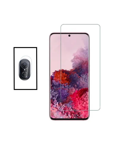 Kit Película de Camara Traseira + Vidro Temperado Vidro Full Cover para Huawei Nova 9 SE - Transparente/Preto