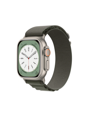 Bracelete NylonSense Alpine L (Pulso de 165mm a 210mm) para Apple Watch Series 8 - 45mm - Verde