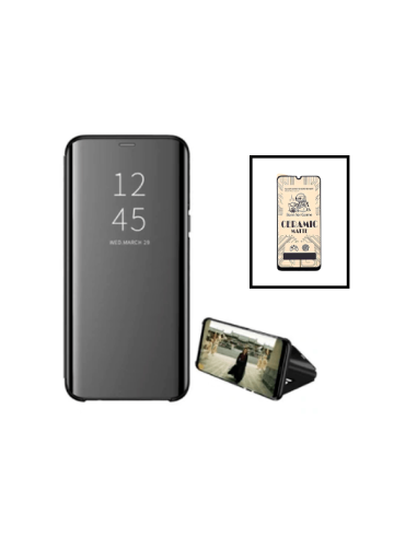Kit Capa Smartview + Vidro Temperado CeramicGlass Full Cover para Samsung Galaxy A32 4G