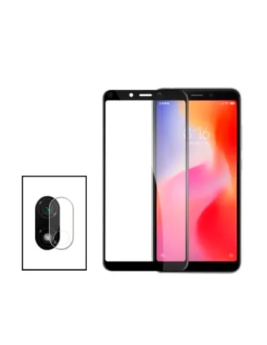 Kit Película de Camara Traseira + Vidro Temperado Vidro Full Cover para Xiaomi Redmi 7A