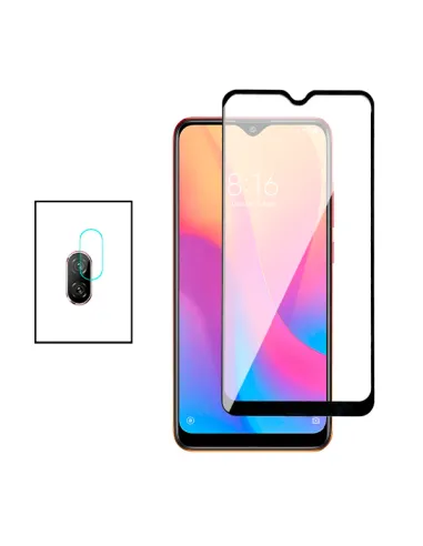 Kit Película de Camara Traseira + Vidro Temperado Vidro Full Cover para Xiaomi Redmi Note 7