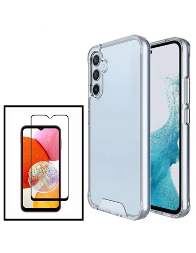 Kit Capa SuperProtect Anti-Shock + Película de Vidro Temperado 5D Full Cover para Samsung Galaxy A34 5G - Transparente