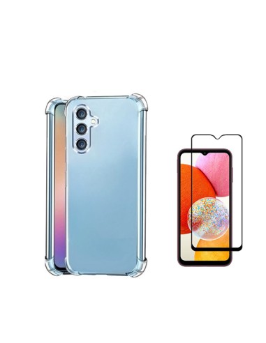Kit Capa SuperProtect Anti-Shock + Película de Vidro Temperado 5D Full Cover Phonecare para Samsung Galaxy A05s - Transparente