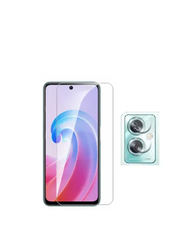 Kit Película de Camara Traseira + Vidro Temperado ClearGlass  para Oppo A79 5G - Transparente