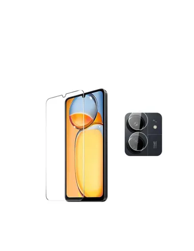 Kit Película de Camara Traseira + Vidro Temperado ClearGlass  para Xiaomi Redmi 13C - Transparente