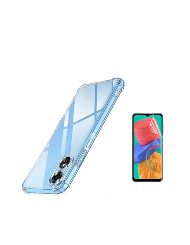 Kit Capa SuperProtect Anti-Shock + Pelicula Hydrogel Frente Phonecare para Oppo A17 - Transparente