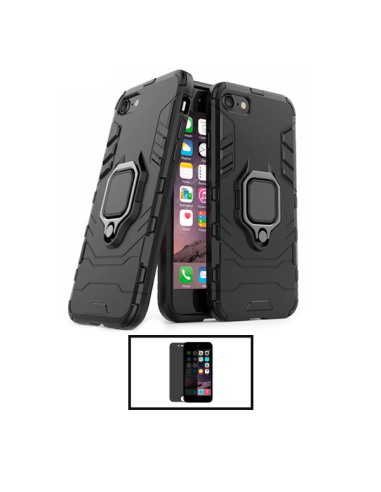 Kit Película 5D Anti-Spy + Capa 3X1 Military Defender para Apple iPhone SE 2022 - Preto