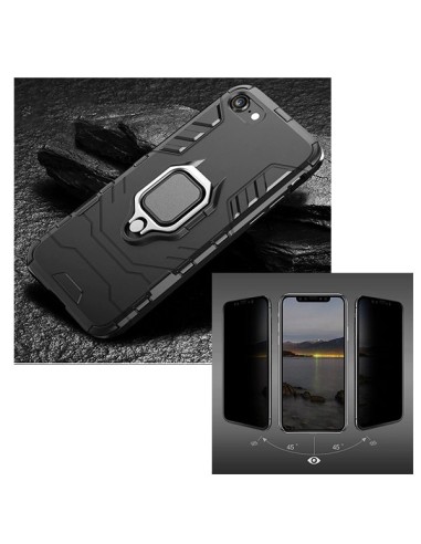 Kit Película 5D Anti-Spy + Capa 3X1 Military Defender para iPhone 6 / 6s