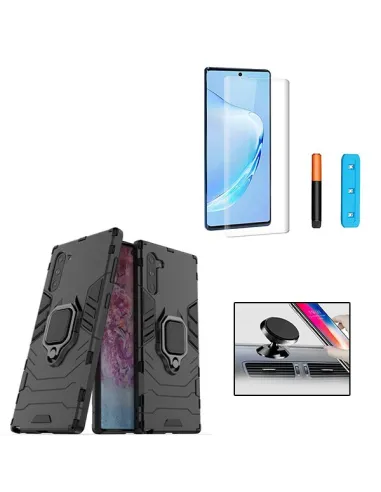 Kit Película Curved UV + Capa Military + Suporte Magnético para Samsung Galaxy Note 10