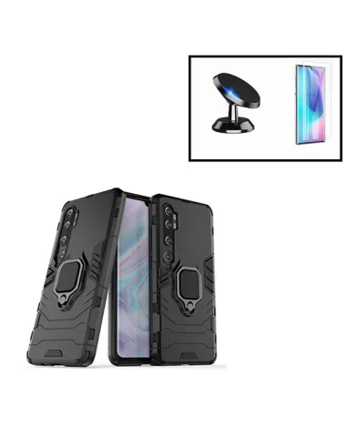 Kit Película Curved UV + Capa Military + Suporte Magnético para Xiaomi Mi Note 10