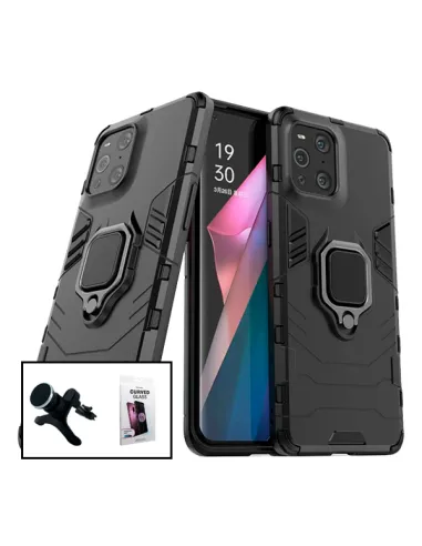 Kit Película Curved UV + Capa Military + Suporte Magnético Reforçado para Samsung Galaxy Note 20 Ultra 5G