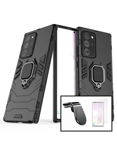 Kit Película Curved UV + Capa Military + Suporte Magnético L para Samsung Galaxy Note 20 Ultra