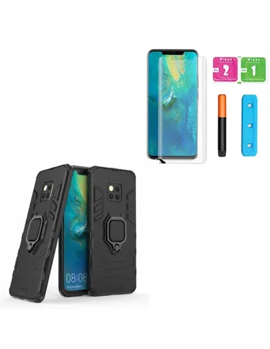 Kit Película Curved UV + Capa Military para Huawei Mate 20 Pro